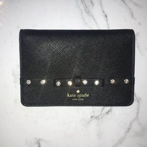 Kate Spade New York black rhinestone wallet ✨